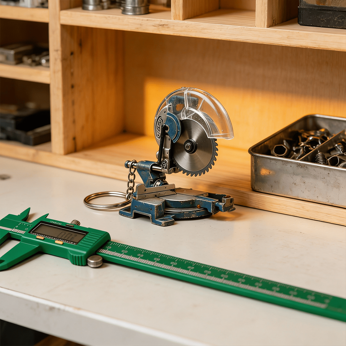 🔥𝑳𝑨𝑺𝑻 𝑫𝑨𝒀 𝟒𝟗% 𝑶𝑭𝑭 - 🛠️ Mini Mitre Saw Keychain